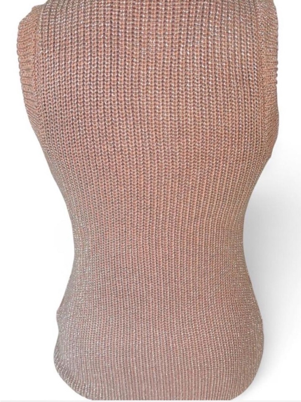 Boston Proper Sleeveless Ribbed Tank in Dusty Rose - Picture 3 of 6